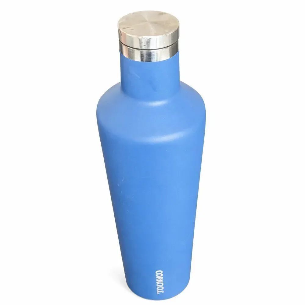 Corkcicle Insulated Canteen Blue Stainless Steel Water Bottle Triple Insulated